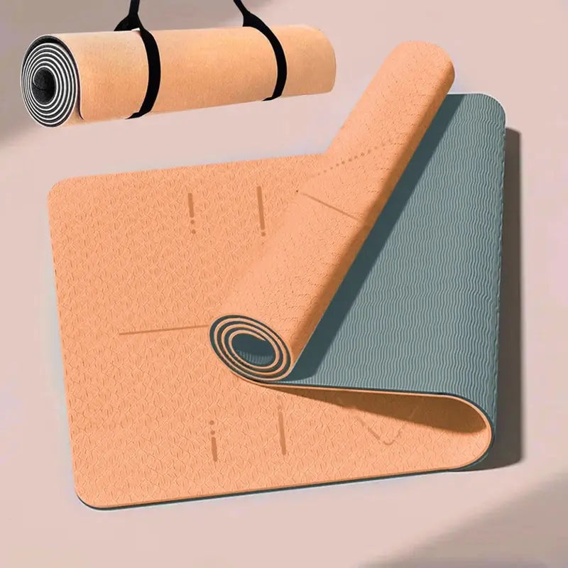 Non-Slip Yoga Mat – Eco-Friendly Pilates & Fitness Mat with Carrying Strap & Bag for Women