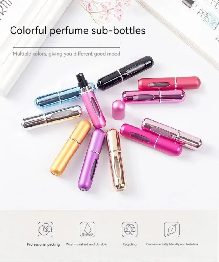 Portable Perfume Spray Bottle - Refillable & Travel (5ml)