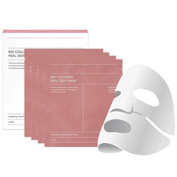 Bio-Collagen Real Deep Face Mask - Reduces Wrinkles Overnight (4pcs)