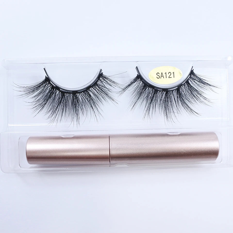REDSIREN Magnetic Lashes & Eyeliner Kit – Reusable Magnetic False Eyelashes with 5 Pairs & 1 Tube Eyeliner