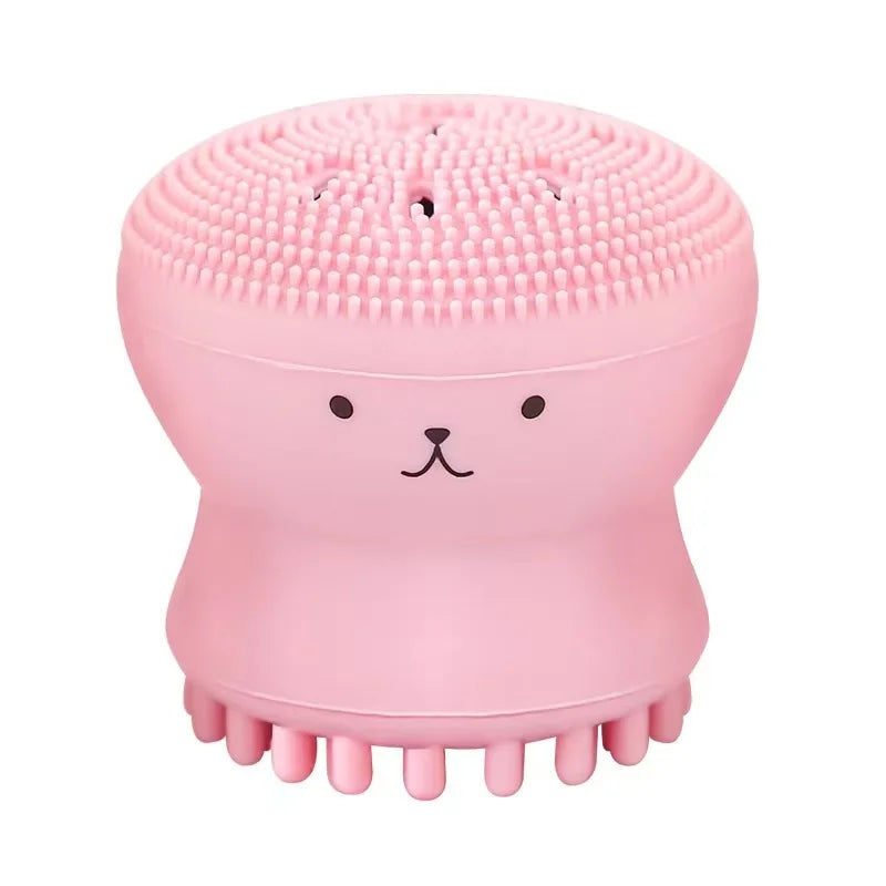 Mini Silicone Face Cleansing Brush – Soft Deep Pore Cleanser & Exfoliator Tool for Gentle Skin Care