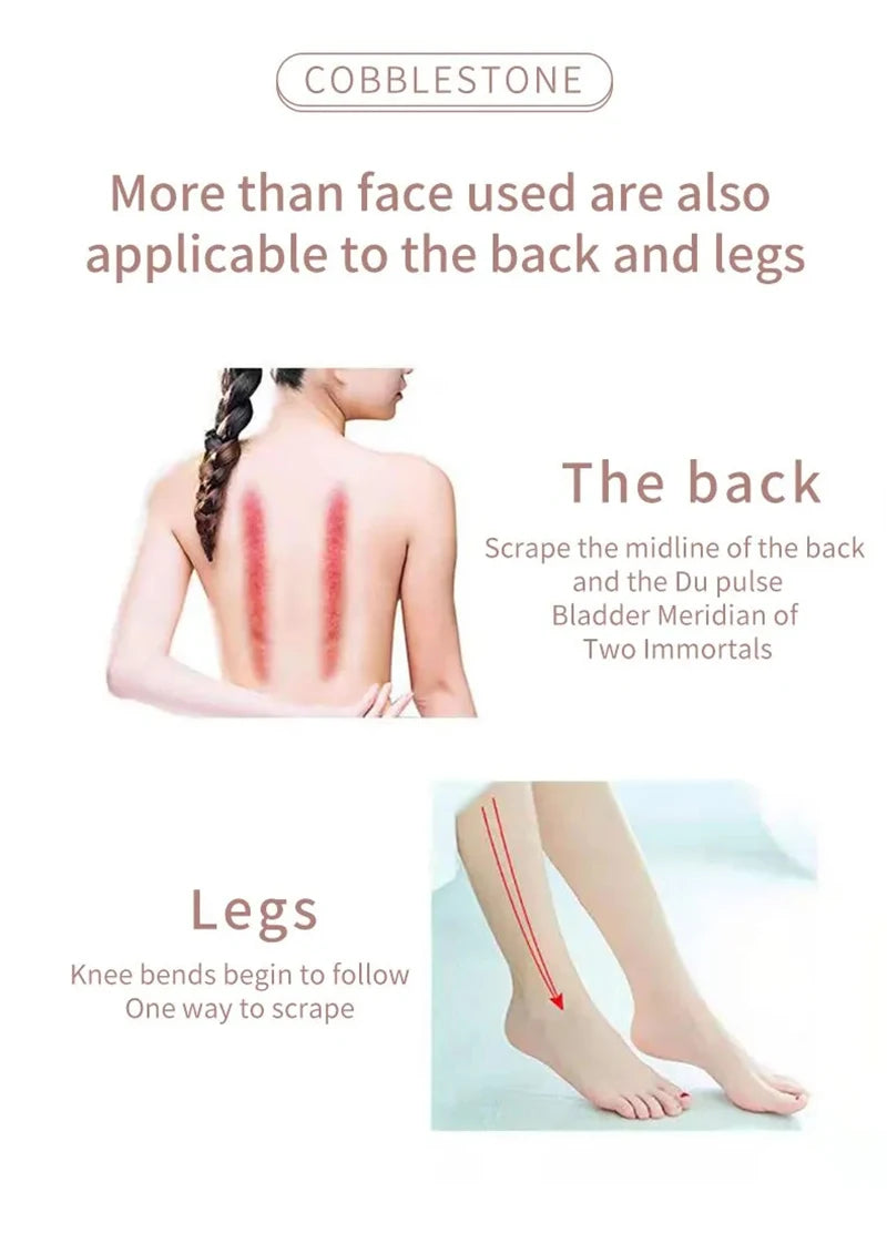 Face & Neck Massager Resin Roller – Double-Ended Beauty Scraping Stick for Relaxation, Blood Circulation, and Skin Care