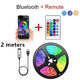 Smart LED Strip Lights 5050 RGB with Bluetooth APP & Remote Control - 5V USB Flexible Ribbon Lamp for Christmas & Room Decor