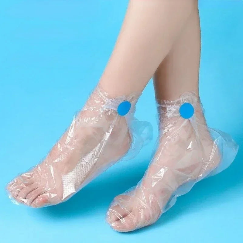 Transparent Disposable Foot Bags - Detox SPA Covers for Pedicure Prevention