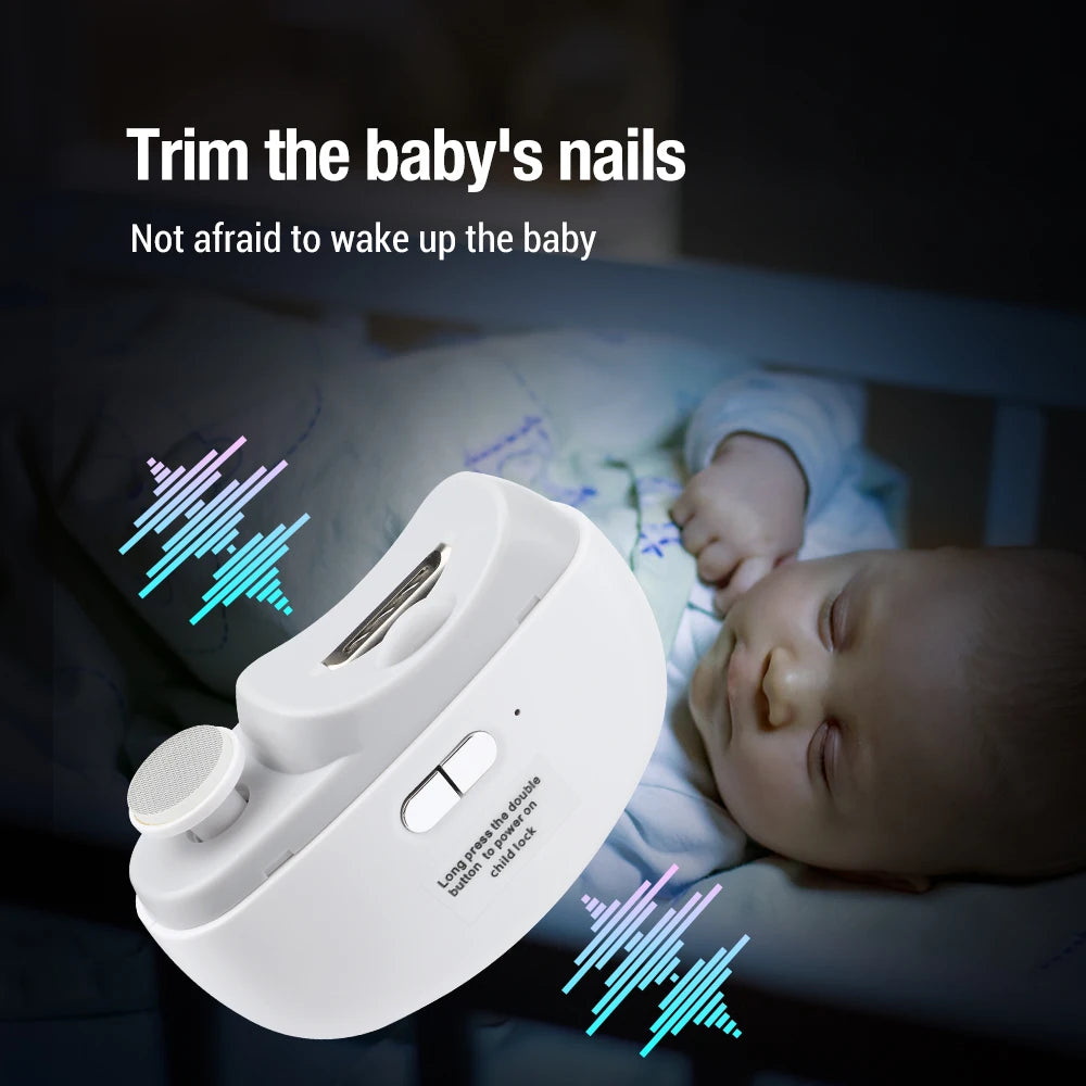 2-in-1 Electric Nail Clippers – Manicure & Pedicure Tool for Baby and Adults, Anti-Splash Nail Trimmer