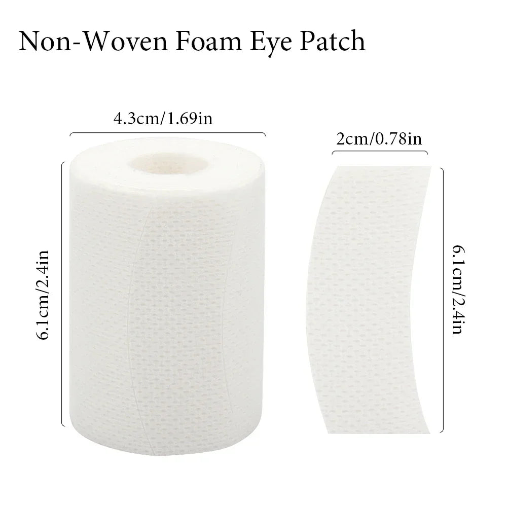 110 Pcs/Roll Eye Tapes – Foam Under Eye Patches and Adhesive Gel Pads for Eyelash Extensions and Makeup Accessories