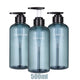 Refillable Shampoo & Conditioner Dispenser Set – Printed Letter Design for Bathroom & Shower