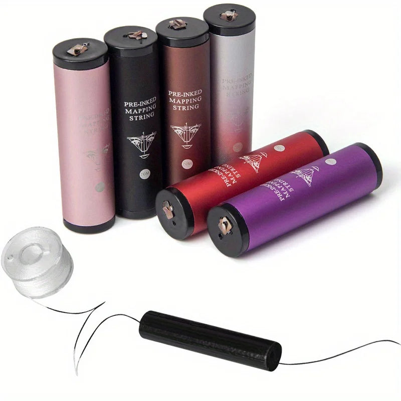 20M Pre-Inked Mapping String – Microblading Eyebrow Dyeing & Positioning Thread for Semi-Permanent Lines