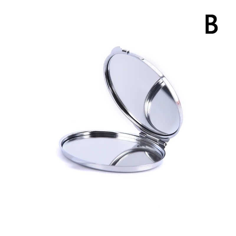 Compact Round Makeup Mirror – Magnifying Cosmetic Mirror for Purse, Travel, Home & Office Use