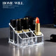 Trapezoid Plastic Transparent Makeup Display Rack - Lipstick Stand Organizer, Cosmetic Jewelry Holder