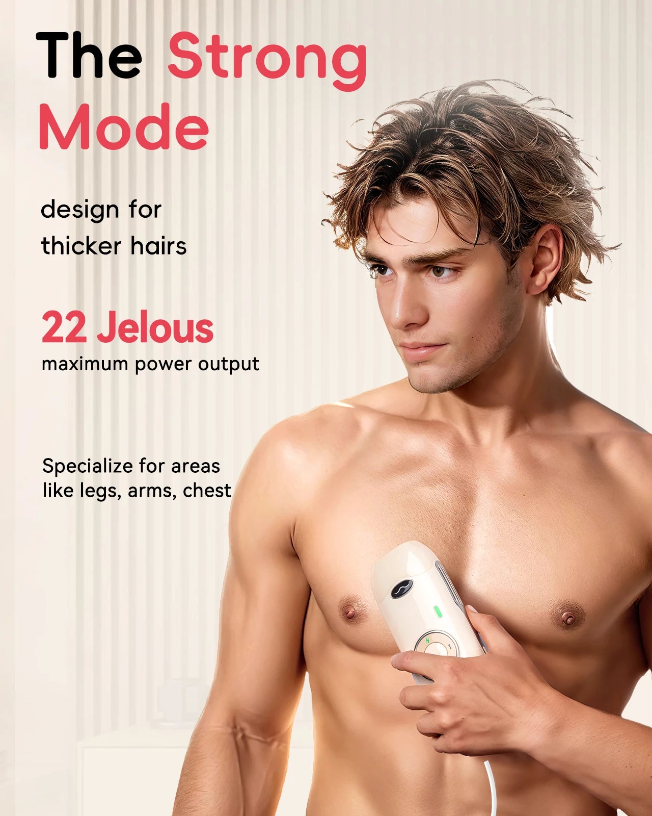 IPL Laser Hair Removal Device - 900,000 Flashes, 22J Energy, Quick & Painless for Full Body, Face, Bikini & Underarm