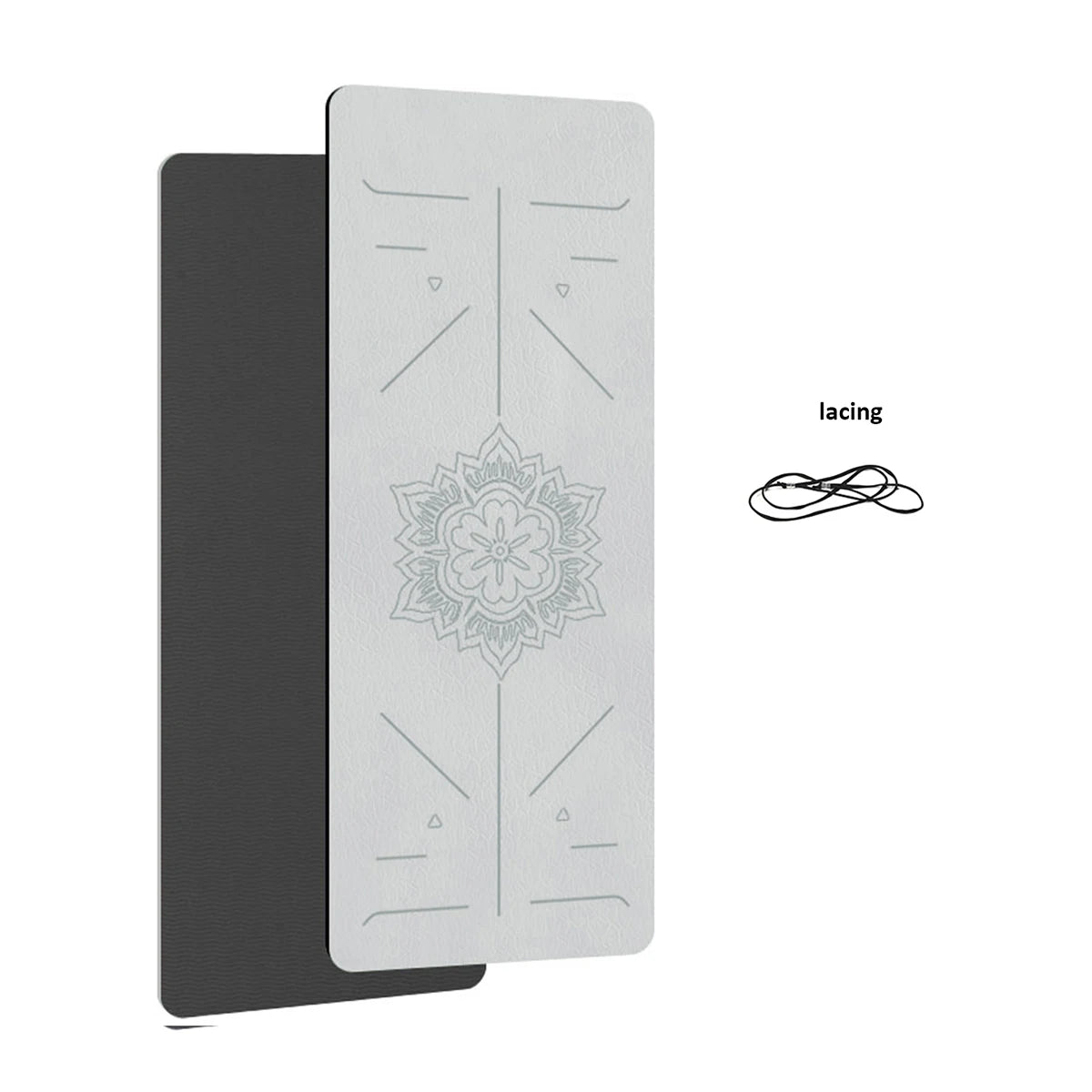 TPE Yoga Mat – Non-Slip Sports Mat for Home Fitness, 6mm Thickness with Guide Lines