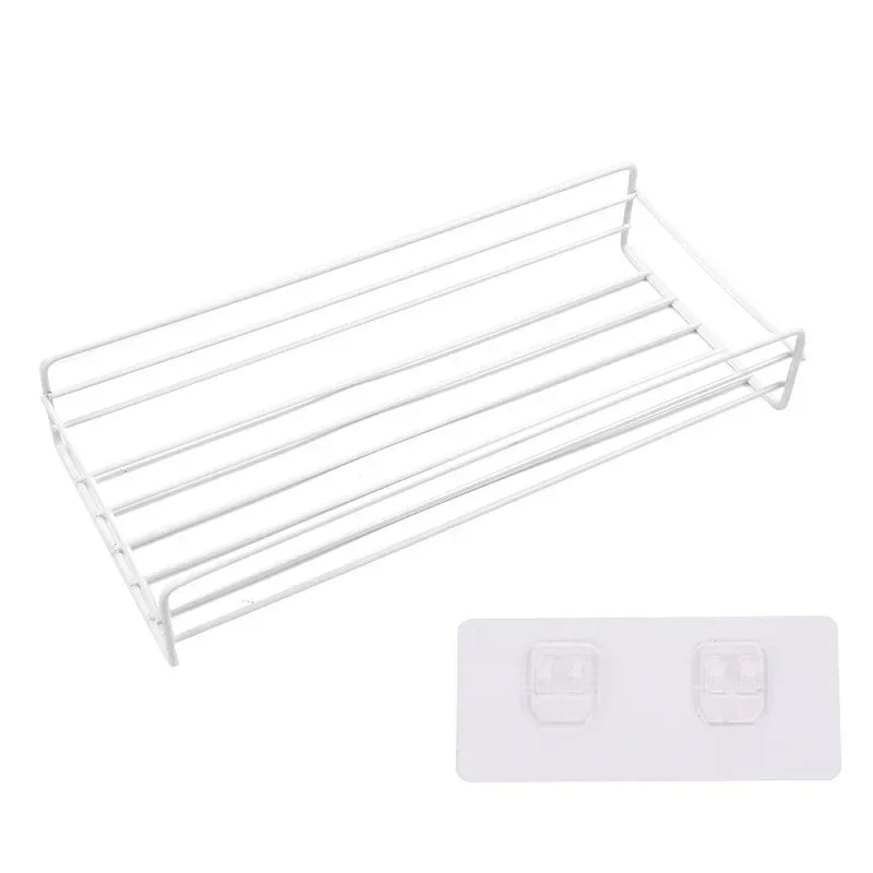 Bathroom Shelf Shower Wall Mount Shampoo Storage Holder with Suction Cup - No Drilling Kitchen Storage