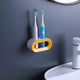 Electric Toothbrush Holder Wall-Mounted Double Hole Self-Adhesive Rack