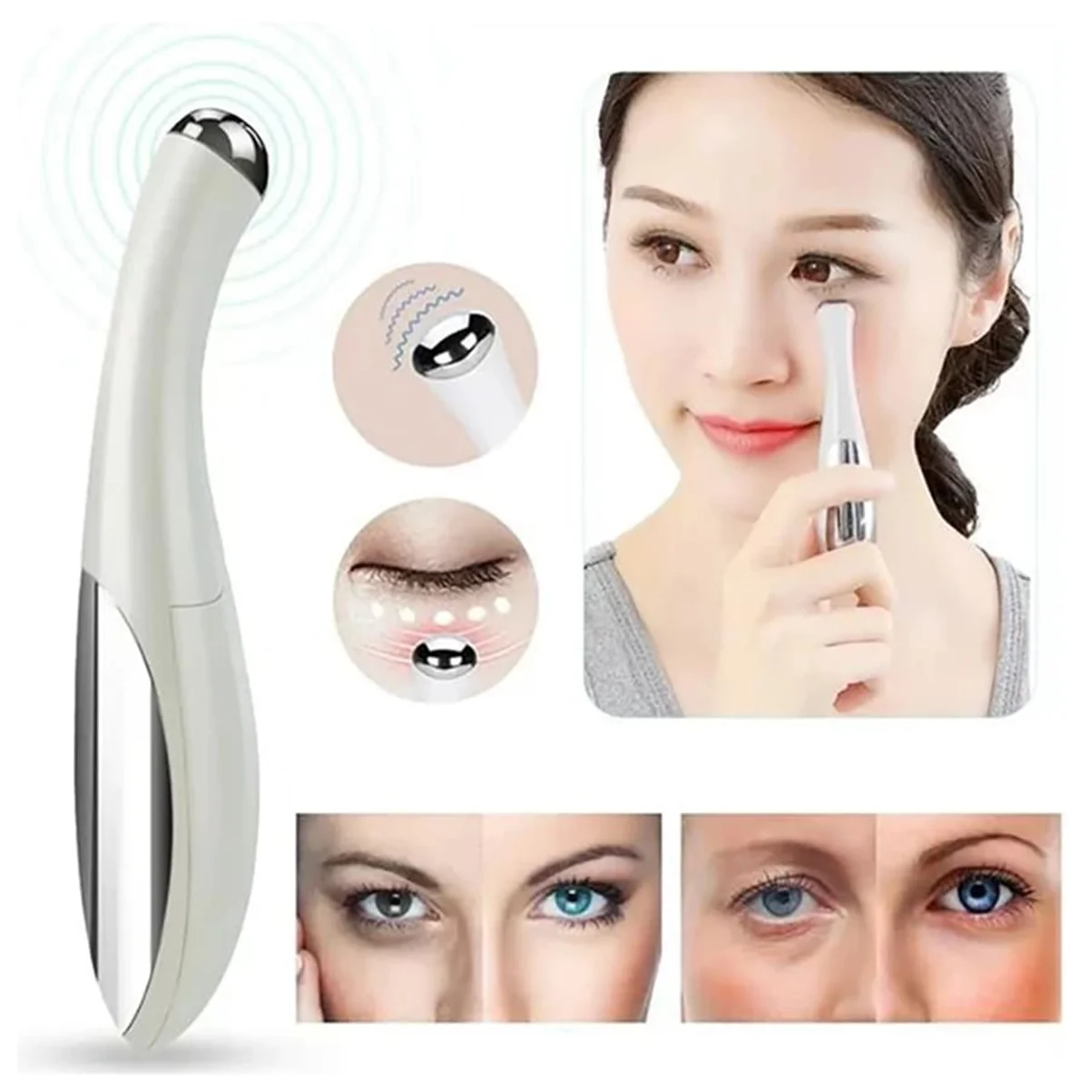 Electric Eye Massager - Anti-Aging, Wrinkle Removal & Vibration Therapy