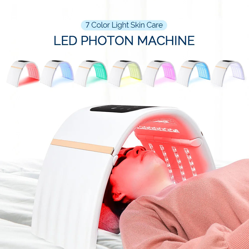 7-Color LED Photon Therapy Mask - Face, Neck & Body Skincare Device