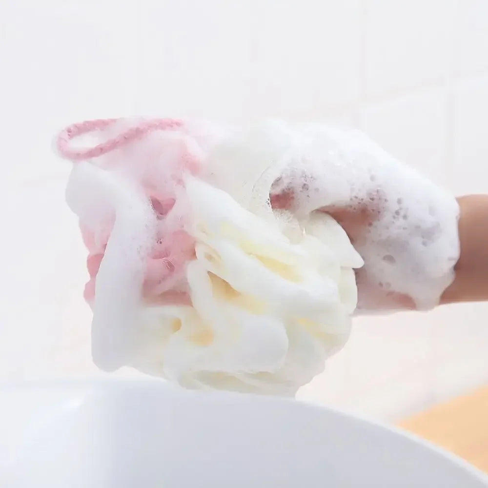 Soft Mesh Shower Foaming Sponge Body Scrub Exfoliating Ball for Bathing