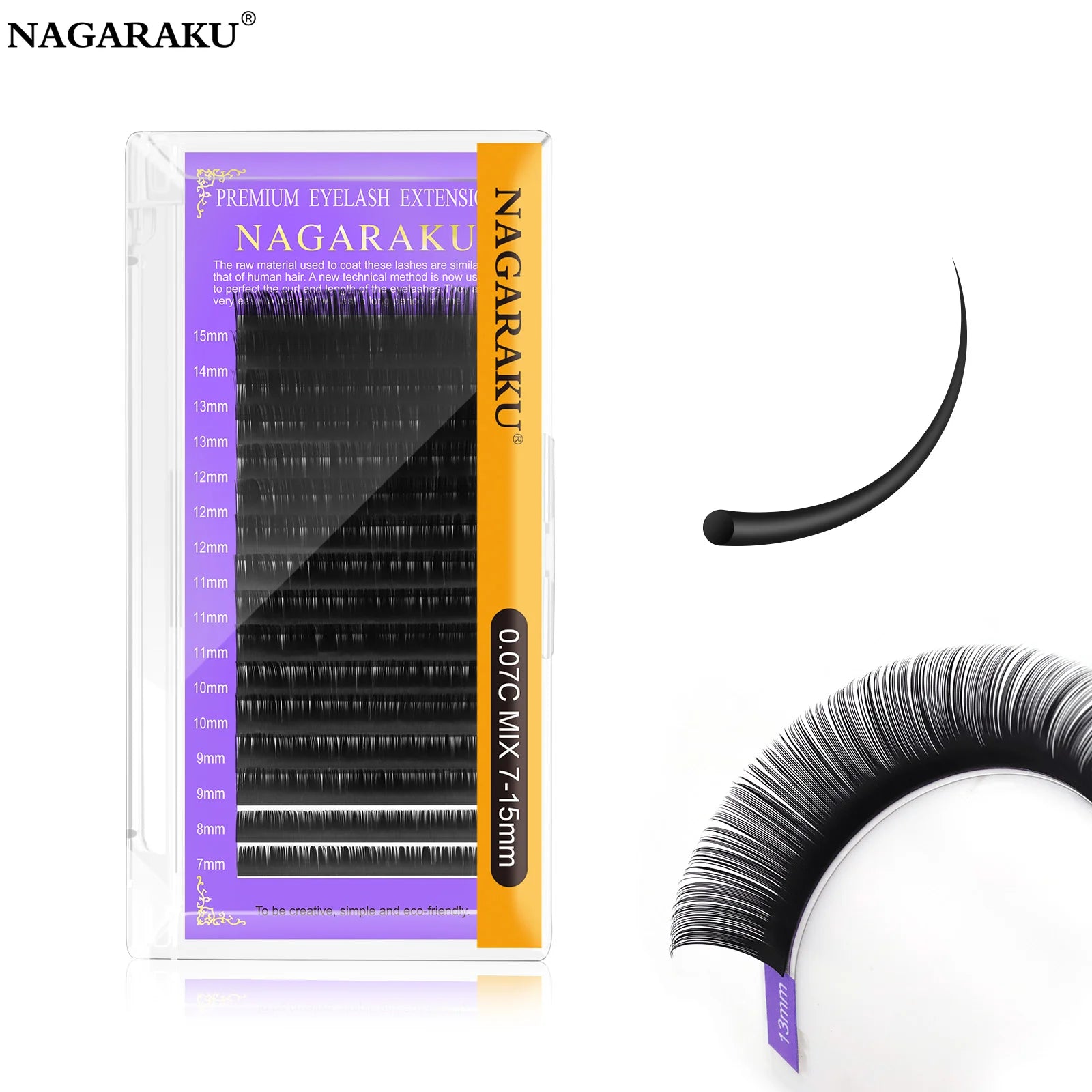 Individual Lashes Premium Classic Eyelash Extension Black