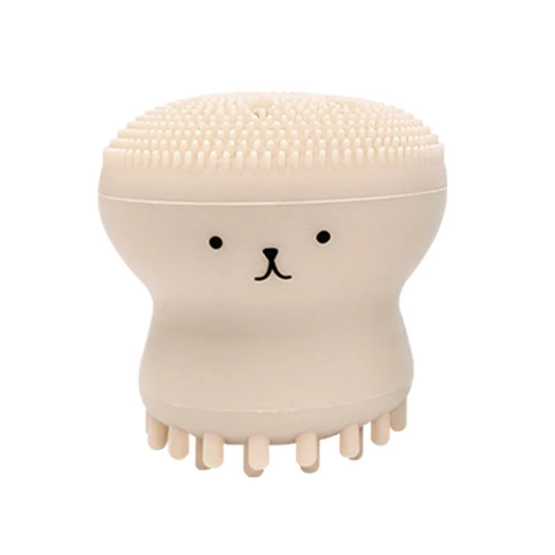 Mini Silicone Face Cleansing Brush – Soft Deep Pore Cleanser & Exfoliator Tool for Gentle Skin Care