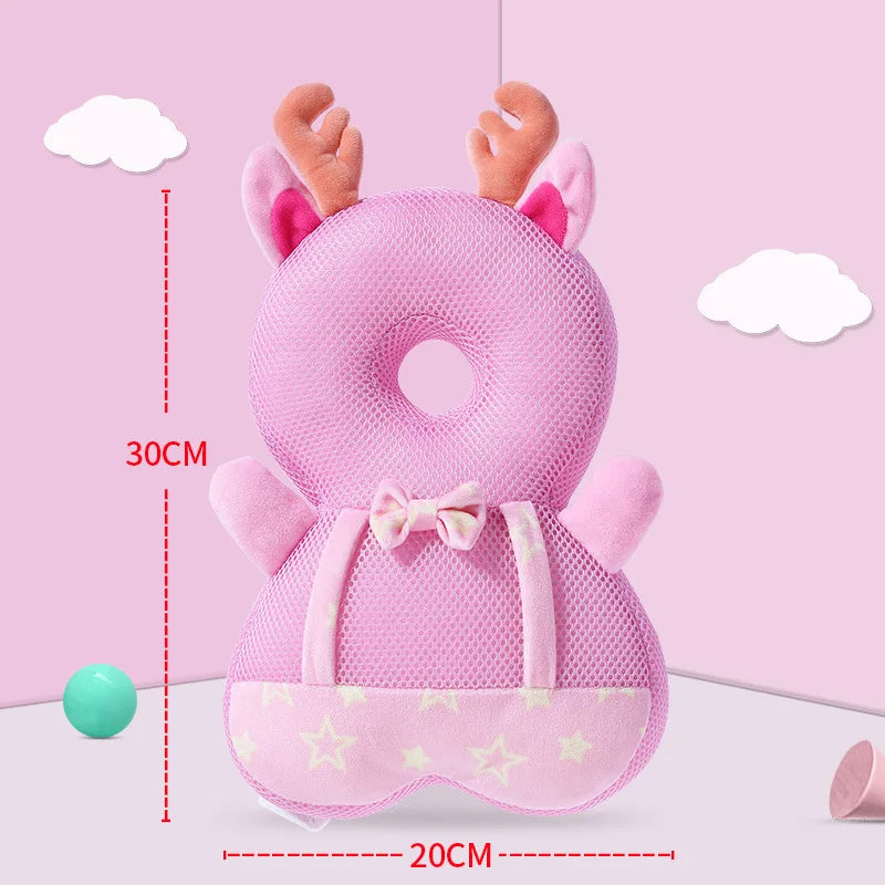 Baby Head Pillow Backpack – Anti-Fall Headrest for Toddler, Soft Neck Protection Pad