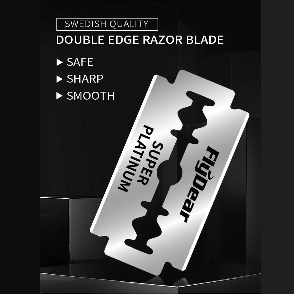 Classic Double-Edged Stainless Steel Razor Blades | Premium Shaving Experience