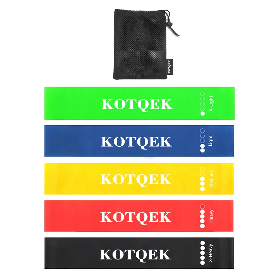 5-Level Resistance Bands for Home Yoga & Strength Training