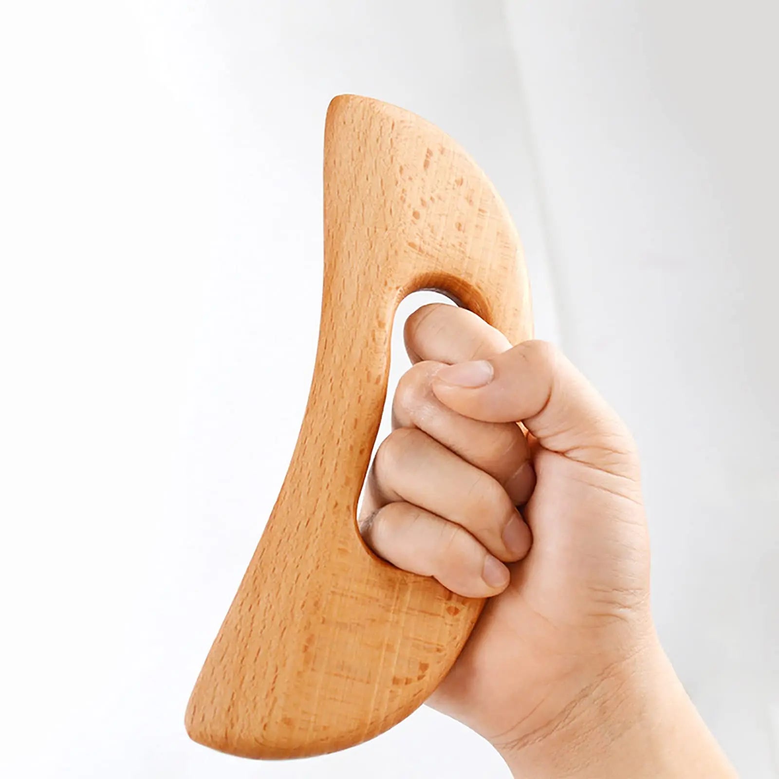 Wooden Gua Sha Tool Manual Massage Scraper for Lymphatic Drainage