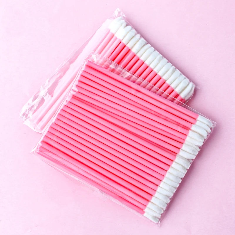 Disposable Makeup Brushes - Lip & Eyelash Applicators (5/50/100 Pcs)