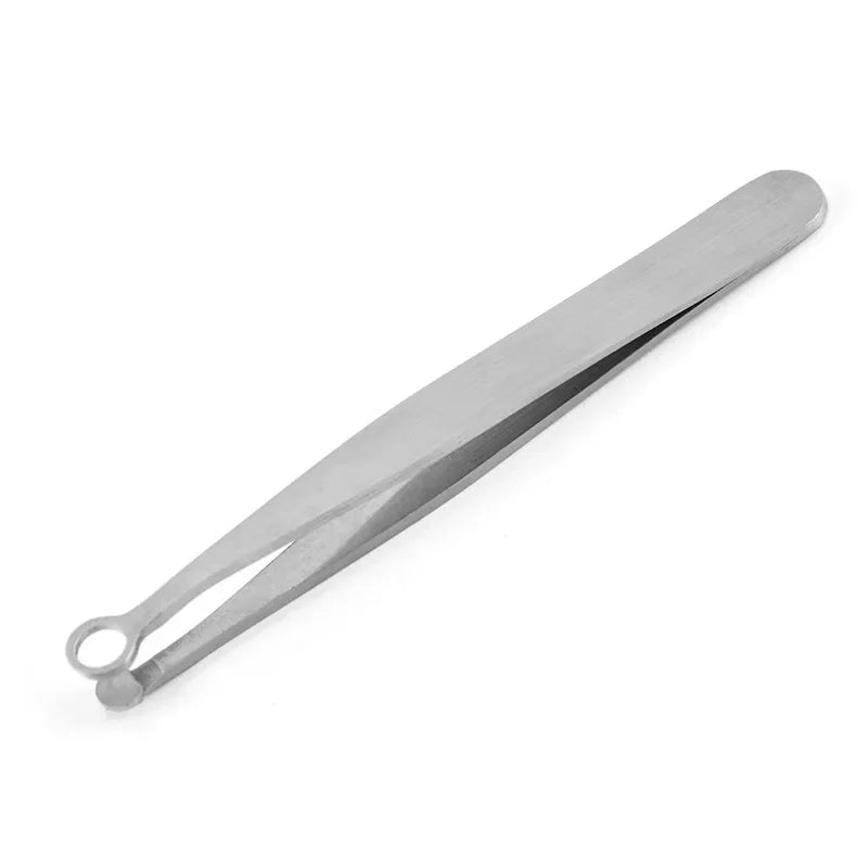 Universal Nose Hair Trimming Tweezers Stainless Steel Eyebrow Nose