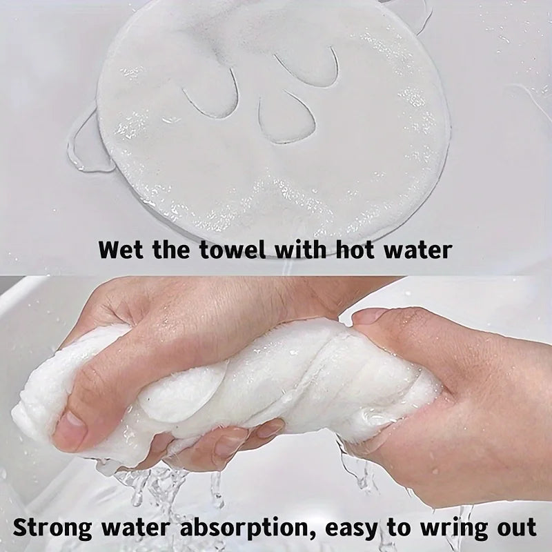 Three-Hole Face Washing Towel | Soft & Absorbent Beauty Cloth for Skincare (1pc)