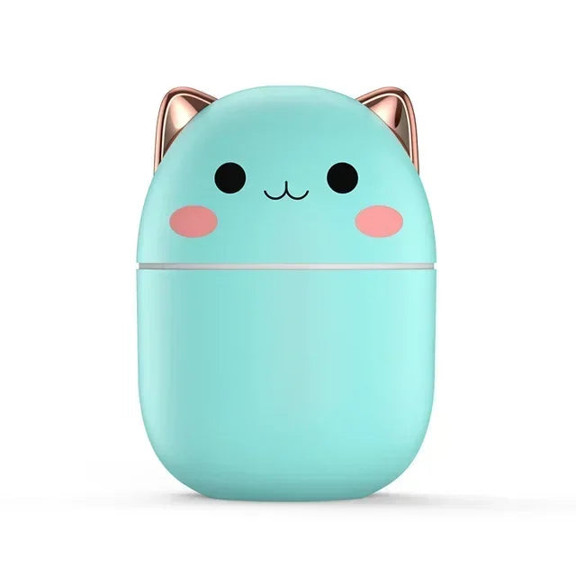 Kitten Humidifier – Cute Aromatherapy Diffuser, Essential Oil Air Humidifier for Home, Office, and Bedroom Air Purification