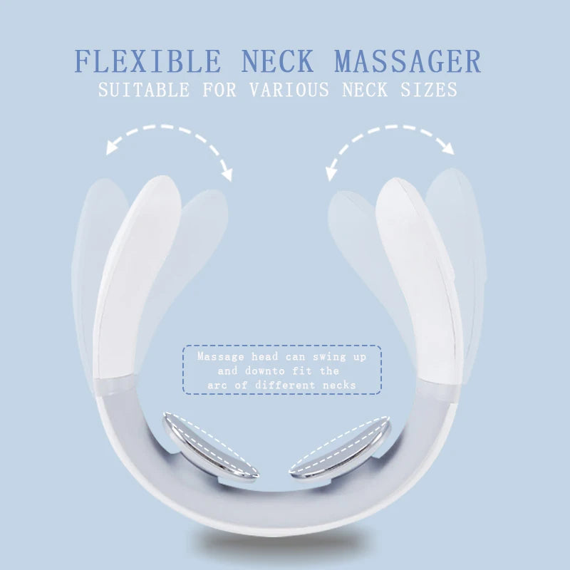 Electric Neck Massager USB Charging Portable Cervical Massage Device