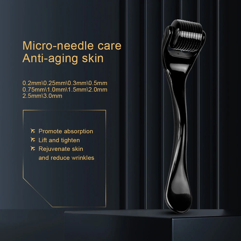 540 Micro Needle Derma Roller - Skincare Tool for Wrinkles, Scars & Skin Tightening