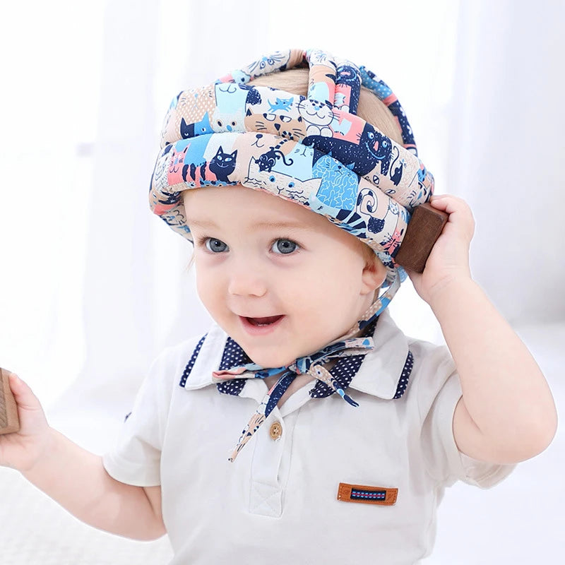 Toddler Baby Head Protection Pillow – Soft Cotton Anti-Fall Safety Cap, Learn to Walk Crash Cushion, Infant Head Care Helmet