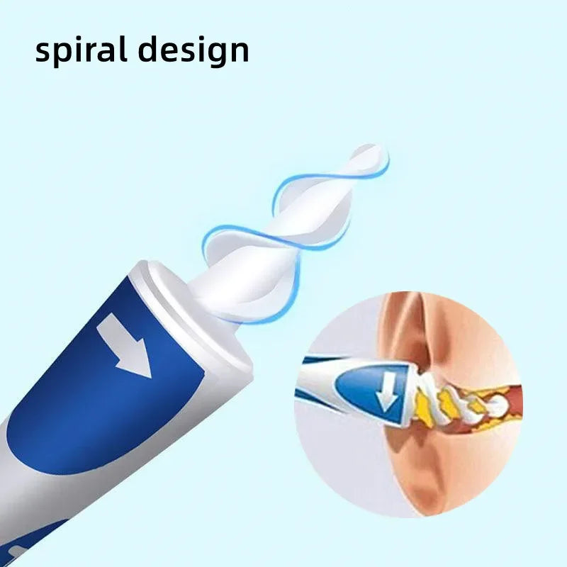 Ear Wax Removal Tool Soft Silicone Spiral Ear Cleaning 16 Replacement