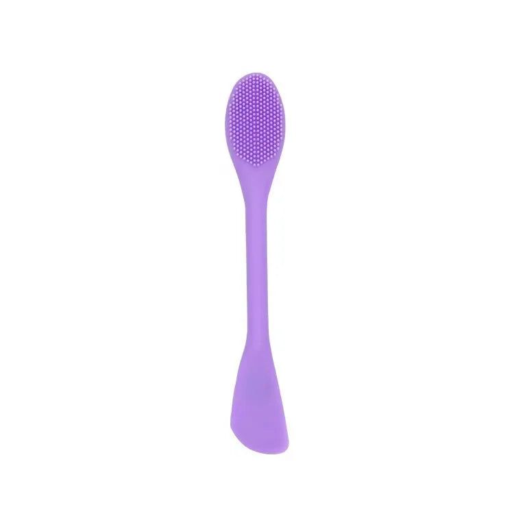 Double Headed Silicone Face Cleansing Scrubber Brush – Facial Mask Applicator & Makeup Brush for Skin Care