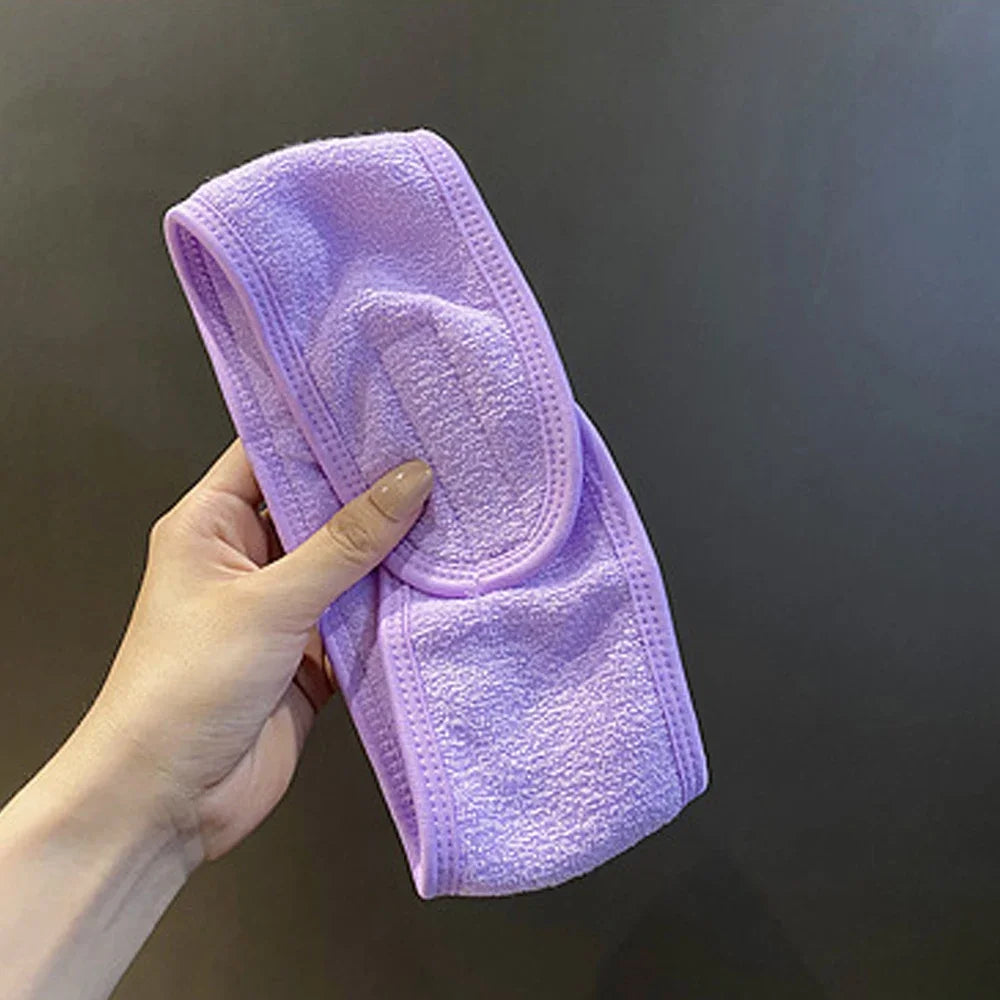 Adjustable Headband – Wide Hairband for Yoga, Spa, Bath, Shower & Makeup, Women's Cosmetic Accessory