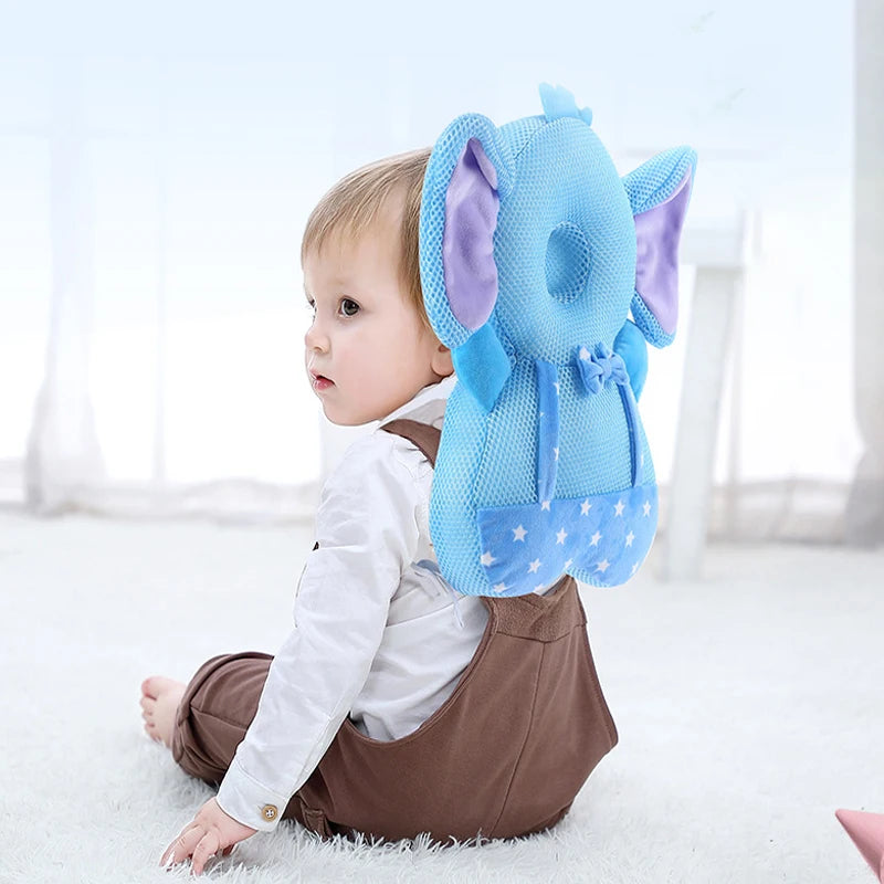 Baby Head Pillow Backpack – Anti-Fall Headrest for Toddler, Soft Neck Protection Pad