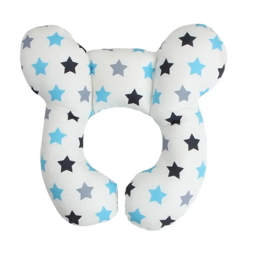 U-Shaped Baby Neck Support Pillow – Soft Headrest for Car Seat, Head Protection Cushion