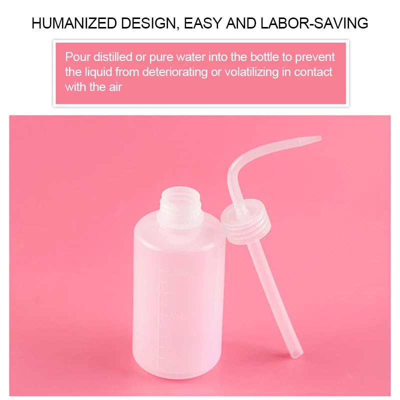 Eyelash Rinse Bottle | Curved Spout Cleaner for Precise Lash Washing (250ml/500ml)