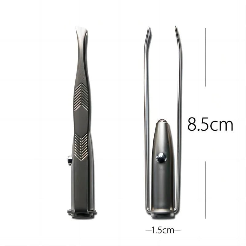 Portable Stainless Steel Smart Design Eyebrow Hair Remove Tweezer