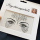 3D Rhinestone Face Tattoo Stickers Colored Glitter Crystal/1Pcs