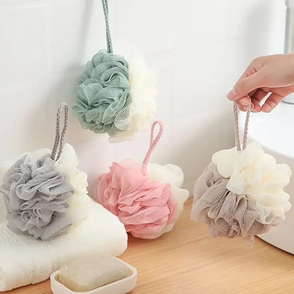 Soft Mesh Shower Foaming Sponge Body Scrub Exfoliating Ball for Bathing