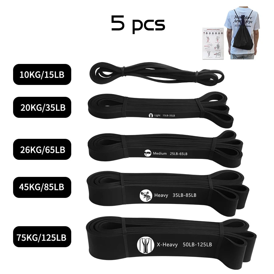 Heavy Duty Latex Resistance Band – Exercise Elastic Band for Strength Training, Pull-Up Assist, Pilates, and Fitness Workouts
