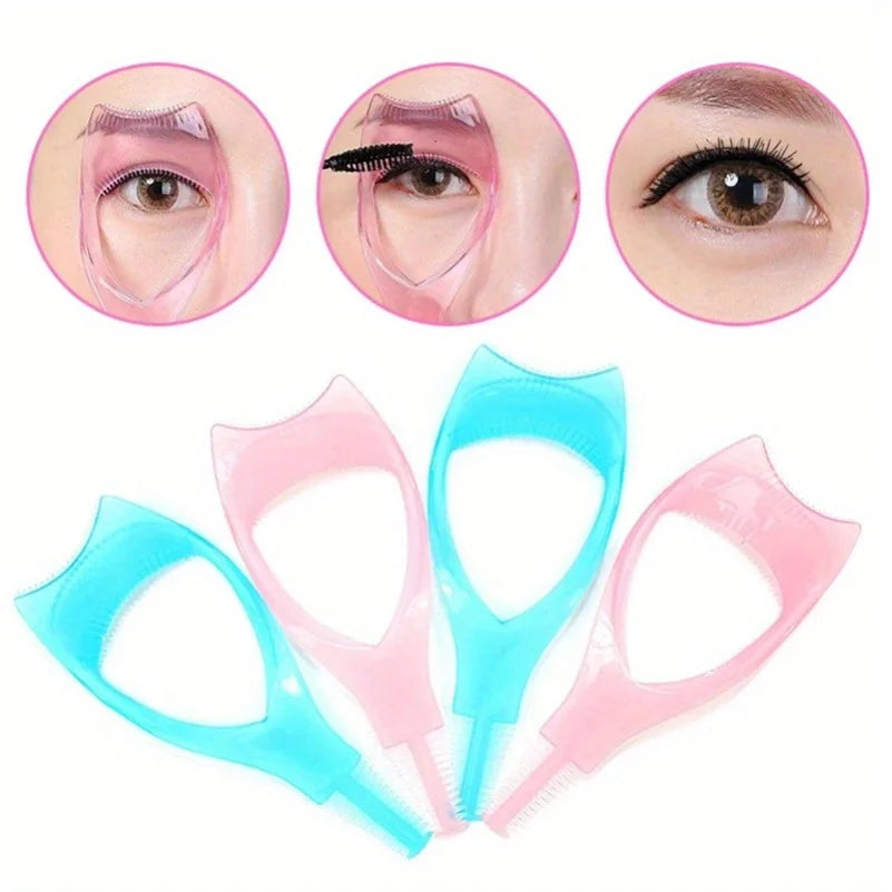 3-in-1 Mascara Applicator Template | Eyelash Curler Guard