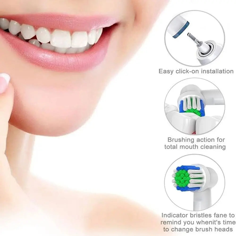 4/12/16/20 Pcs Replacement Toothbrush Heads for Oral-B Braun, Compatible with Electric Toothbrushes