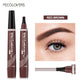 4-Point Eyebrow Pen – Long-Lasting Waterproof Liquid Microblading Tattoo Pencil for Natural Brows