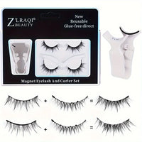 Magnetic Eyelashes Set – Natural Look, Reusable Double Pairs with Quick Installation, No Glue Needed