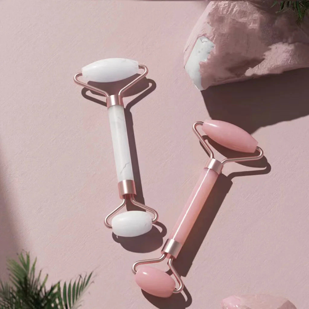 Face & Neck Massager Resin Roller – Double-Ended Beauty Scraping Stick for Relaxation, Blood Circulation, and Skin Care