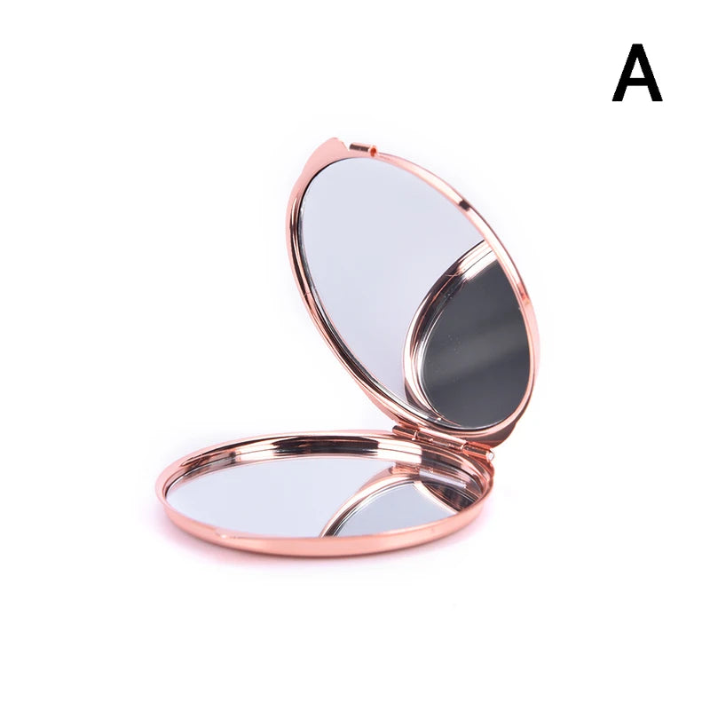 Compact Makeup Mirror Cosmetic Magnifying Round Pocket Make Up Mirror for Purse Travel Bag Home Office Mirror